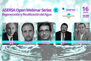 Conoce la "Evaluación y control de los riesgos sanitarios y ambientales de la reutilización" en el ASERSA Open Webinar Series 8