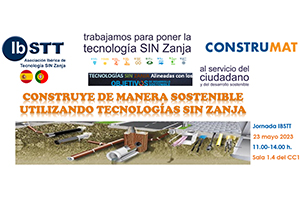 Inscríbete en la Jornada de IBSTT "Construye de manera sostenible utilizando Tecnologías Sin Zanja" en Construmat 2023