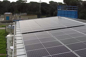 Finalizada la instalación del parque de placas fotovoltaicas de la EDAR Caldes de Montbui en Barcelona