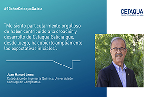 Cetaqua Galicia cumple 10 años, entrevista a Juan Manuel Lema