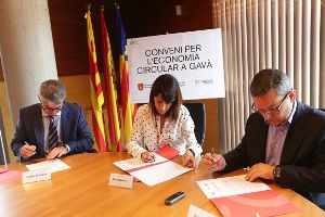 Aigües de Barcelona y Gavà suman esfuerzos para impulsar proyectos para reutilizar las aguas depuradas