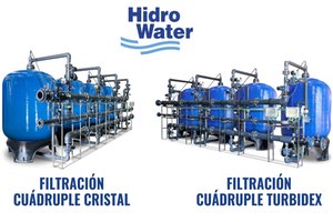 Filtración cuádruple cristal + filtración cuádruple turbidex