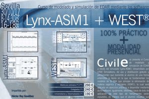 Civile organiza en Sevilla el curso de modelado y simulación de EDAR mediante Lynx-ASM1 y WEST®
