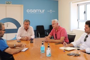 Reunión en Murcia para avanzar en la conexión del polígono industrial Badlands con la EDAR de Albuidete