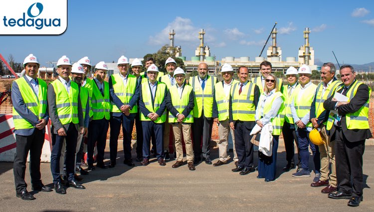Hugo Morán visita la remodelación de la EDAR Palma II, adjudicada al consorcio liderado por Tedagua