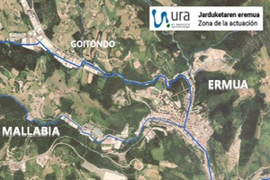 A licitación las obras de saneamiento de los municipios de Mallabia y Ermua para el tramo Goitondo-Ermua en el País Vasco
