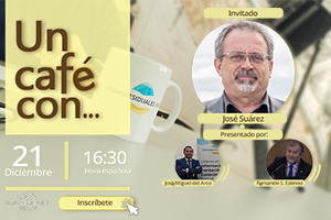 ¡Un Café con... José Suárez, ex-Jefe del área de depuración del Canal de Isabel II ! el martes 21 a las 16:30 horas