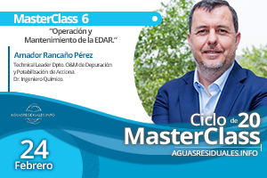 Amador Rancaño de ACCIONA impartirá la MasterClass 6 sobre "Operación y Mantenimiento de la EDAR"