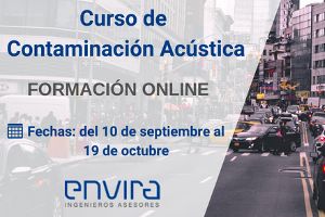 ENVIRA organiza un Curso On-line sobre "Contaminación Acústica y Ruidos Ambientales"