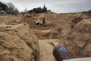 Canal de Isabel II avanza en las obras de construcción del Segundo Anillo de distribución de agua potable, la "M-50 del agua"