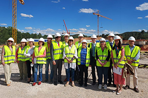 Acuaes celebra su 25 aniversario con una visita a las obras de la EDAR y el túnel emisario de Soria