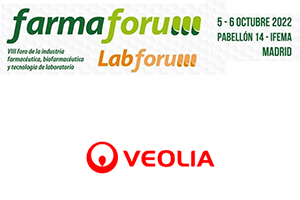 Veolia Water Technologies Ibérica estará presente en "FarmaForum 2022" con su oferta completa del ciclo del agua para la industria