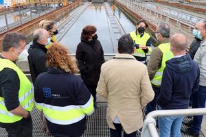 Continúan las obras de mejora y renovación de la EDAR de Valladolid