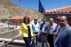El Ayuntamiento y Diputados Regionales visitan las obras del proyecto LIFE RAMSES en la EDAR de Blanca en Murcia