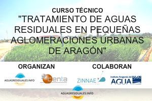 Instituto Aragonés del Agua y Zinnae colaboradores del curso de tratamiento de aguas residuales en pequeñas aglomeraciones de Aragón