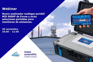 Izasa scientific presenta su nuevo "Analizador Multigas Portátil MIR 9000P" de Envea y otras soluciones portables para monitoreo de emisiones