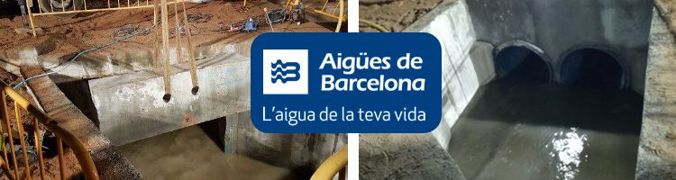 Aigües de Barcelona repara el colector de la EDAR del Besós con ayuda de drones