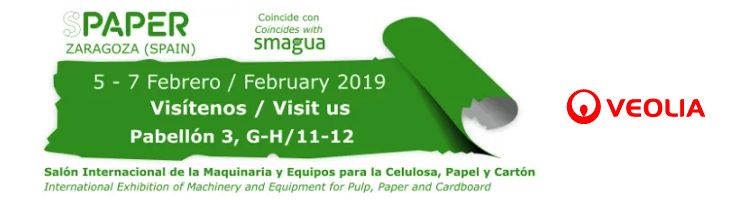 Veolia Water Technologies apuesta por SPAPER, salón internacional de la industria de la celulosa y el papel en Zaragoza