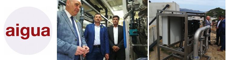 El director de la ACA visita la desalinizadora portátil que da servicio al municipio de Port de la Selva en Girona