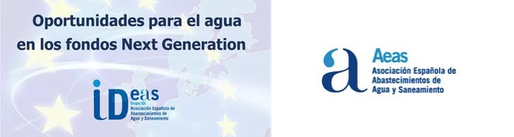 AEAS celebrará la micro sesión online "Oportunidades para el agua en los fondos Next Generation" el próximo miércoles 20 de enero