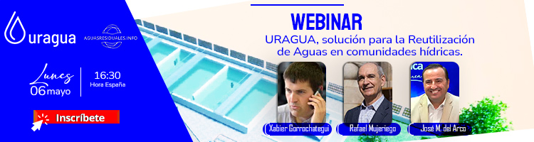 Últimas horas para inscribirse a la Webinar de "URAGUA, una solución para la Reutilización de Aguas en comunidades hídricas"
