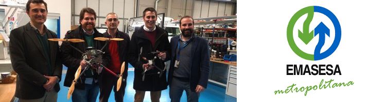 EMASESA desarrolla un proyecto de I+D para la inspección de colectores de saneamiento con drones