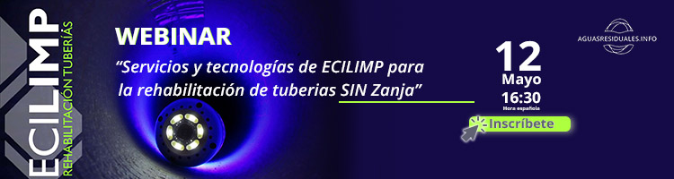 Últimas horas para inscribirte a la Webinar sobre "Servicios y tecnologías para la rehabilitación de tuberias SIN Zanja" de ECILIMP