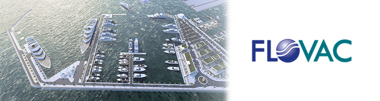 FLOVAC ha realizado el diseño del sistema de alcantarillado por vacío de la Gran Marina del Estrecho para megayates
