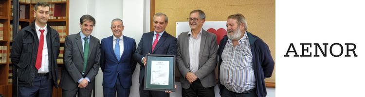 AENOR certifica a GESTAGUA como la primera empresa en obtener la nueva certificación ISO 50001 de Gestión Energética