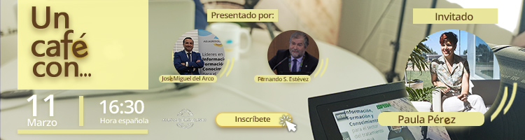 Este mes, ¡Nos tomamos un Café con... Paula Pérez! Gerente de Transformación Digital en ACCIONA Agua, inscríbete ya...