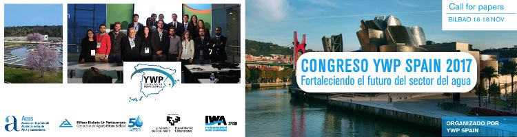 Últimos días para el envío de trabajos al "Congreso Young Water Professionals 2017" de Bilbao