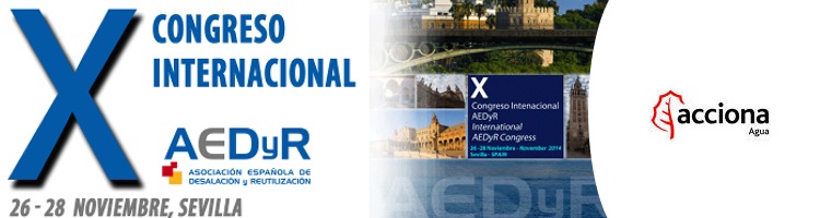 ACCIONA Agua estará presente en el X Congreso AEDyR en Sevilla el 26, 27 y 28 de noviembre