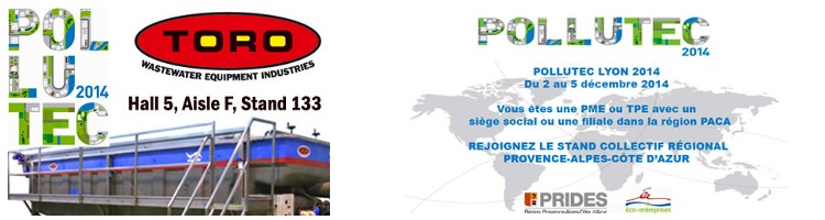 Toro Equipment acude como expositor a Pollutec Lyon 2014 en Francia, del 02 al 05 de diciembre