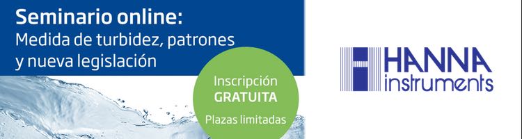 HANNA Instruments organiza un seminario online sobre medida de turbidez, patrones y nueva legislación