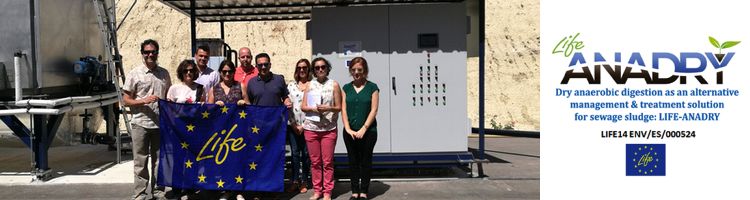 El proyecto LIFE ANADRY recibe en la EDAR de Alguazas la segunda visita de la supervisora del proyecto
