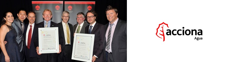 ACCIONA Agua, galardonada en los premios -WA Engineering Excellence Awards 2014- por el proyecto de la ETAP de Mundaring en Australia