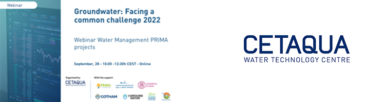La gestión sostenible de las aguas subterráneas, a debate en un Webinar sobre diferentes proyectos PRIMA