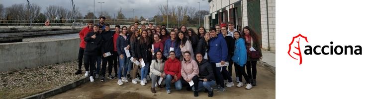 ACCIONA abre las puertas de la EDAR de Moraleja en Cáceres a estudiantes de secundaria del I.E.S. Jálama