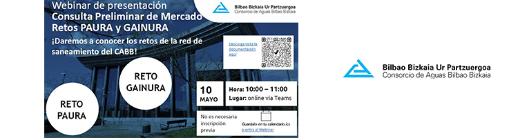 El CABB organiza un Webinar de su 1a consulta preliminar de mercado, sobre aguas parasitarias y desbordamiento en el saneamiento