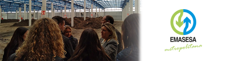 Una delegación del Gobierno local de Córcega visita el Complejo Ambiental Copero de EMASESA