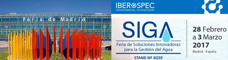 IBEROSPEC estará presente en SIGA 2017 con sus soluciones para el sector del tratamiento del agua