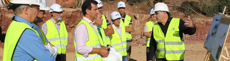 El Consejero de Medio Ambiente de las Islas Baleares visita las obras de la EDAR de Ferreries, que estará operativa a mediados de 2015