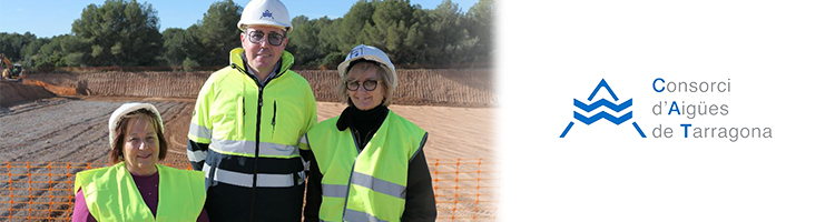 El nuevo presidente del CAT, Marc Brunet, visita el futuro depósito de Cunit en Tarragona tras una inversión de 4,6 M€