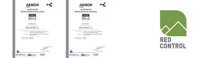 RED CONTROL, S.L. renueva la certificación de las ISO 9001:2015 sobre Gestión de la Calidad e ISO 14001:2015 sobre Gestión Ambiental