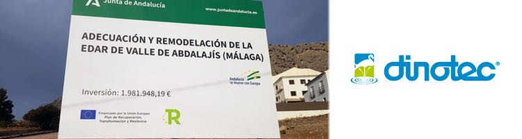 DINOTEC avanza en la construcción de la EDAR Valle de Abdalajís en Málaga