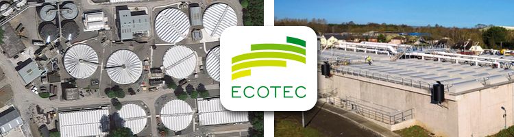 ECOTEC suministra cubiertas en PRFV para reactores y decantadores de varias EDAR de Dublín