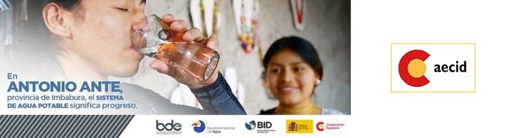 Más de 175.000 personas se benefician del programa de saneamiento y agua en Ecuador de la Cooperación Española