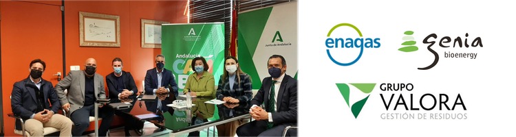 Enagás Renovable, Genia Bioenergy y Grupo Valora promueven en Jaén una planta de generación de biometano alimentada por alperujo y purines