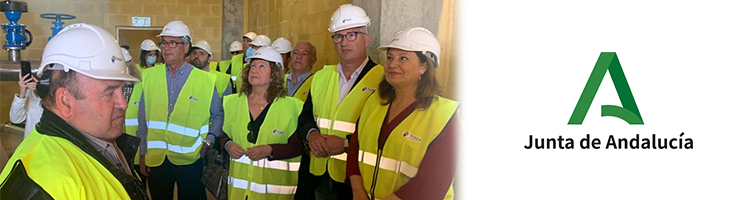 Carmen Crespo visita en Huércal de Almería las obras de abastecimiento del Bajo Andarax