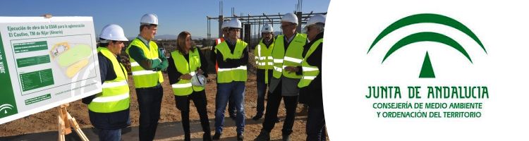 Ejecutado el 25% de las obras de la nueva depuradora de aguas residuales de Níjar en Almería